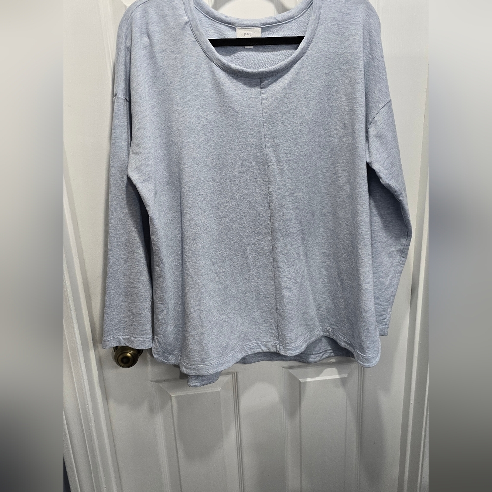 J Jill In Light Blue Heather Size XL  Long Sleeve Tee